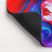 Neon Pop kunstportret Muismat (Hoek)