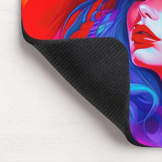 Neon Pop kunstportret Muismat (Hoek)