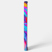 Neon Pop kunstportret Samsung Galaxy Hoesje (Linkerkant)