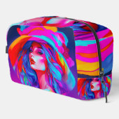 Neon Pop kunstportret Toilettasje (Rechterhoek)
