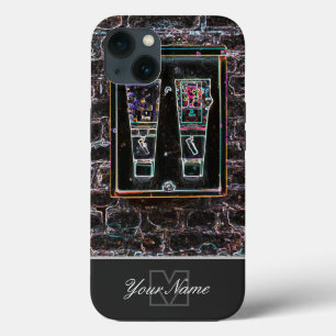 Neon-Pop-Kunstretro kauwgum met Monogram! Case-Mate iPhone Case