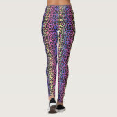 Neon Pop Leopard Print Leggings - Vet en stijlvol (Achterkant)