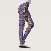 Neon Pop Leopard Print Leggings - Vet en stijlvol (Rechts)