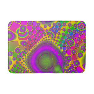 Neon Pop Paper Psychedelic Badmat