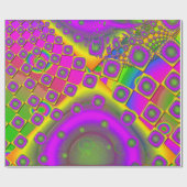 Neon Pop Paper Psychedelic Cadeaupapier (Vlak)