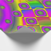 Neon Pop Paper Psychedelic Cadeaupapier (Hoek)