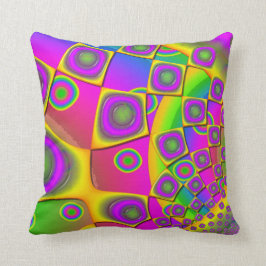 Neon Pop Paper Psychedelic Kussen