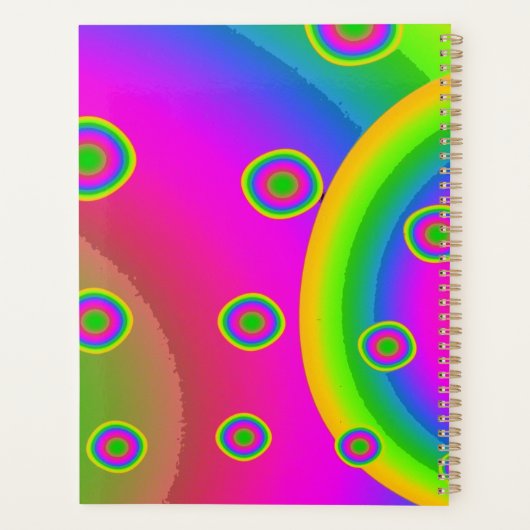 Neon Pop Paper Psychedelic Planner (Achterkant)