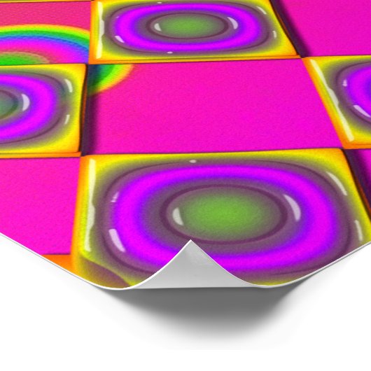 Neon Pop Paper Psychedelic Poster (Hoek)