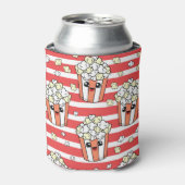 Neon Popcorn Kinder Patroon Blikjeskoeler (Blikje Voorkant)
