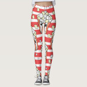 Neon Popcorn Kinder Patroon Leggings (Voorkant)
