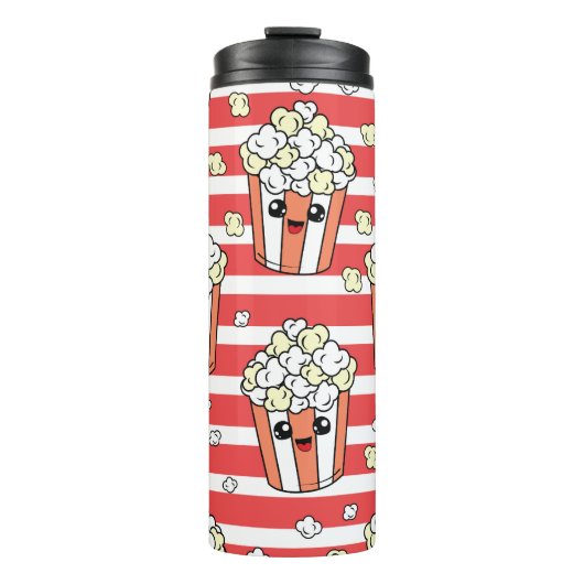 Neon Popcorn Kinder Patroon Thermosbeker (Voorkant)