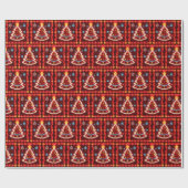 Neon Populair Kerstvakantie Collectie Cadeaupapier (Vlak)