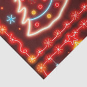 Neon Populair Kerstvakantie Collectie Tissuepapier (Detail)