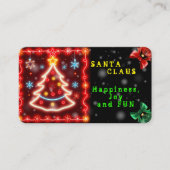 Neon Populair Kerstvakantie Collectie Visitekaartje (Voorkant)
