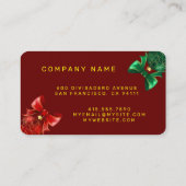 Neon Populair Kerstvakantie Collectie Visitekaartje (Achterkant)