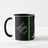 Neon Populaire Party Tijd Gepersonaliseerd Mok (Links)