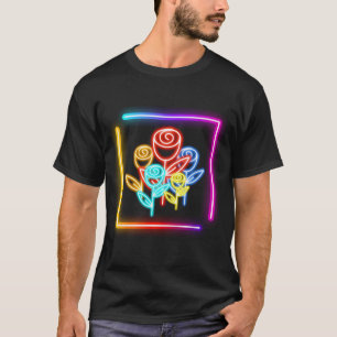 Neon Postkaarten Neon Print Bloemen T-shirt