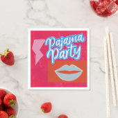 Neon Preppy Pajama Party Servet (Insitu)