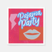 Neon Preppy Pajama Party Servet (Voorkant)