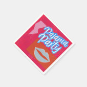 Neon Preppy Pajama Party Servet (Hoek)