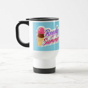 Neon Pretpakket Voor Zomer Ijsje Motto Reisbeker