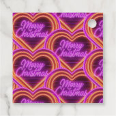 Neon Prettig Kerstmis Persoonlijk Bedankjes Labels (Achterkant)