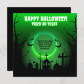 NEON PRETTIGE HALLOWEEN KAART (Voorkant / Achterkant)