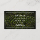 Neon Print Boxwood Hair Salon Cosmetoloog Visitekaartje (Achterkant)