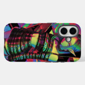 Neon Prism Elf - Glitter Stripes, Cyber Disco Glow Case-Mate iPhone Case (Achterkant (horizontaal))
