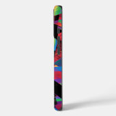 Neon Prism Elf - Glitter Stripes, Cyber Disco Glow Case-Mate iPhone Case (Achterkant / Links)