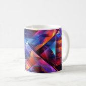 Neon Prisma Abstract Koffiemok (Voorkant rechts)
