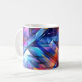 Neon Prisma Abstract Koffiemok (Voorkant links)
