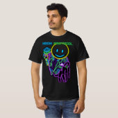 Neon Protocol: Digitale Cyber-Smile T-shirt (Voorkant volledig)