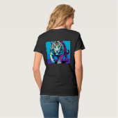 Neon Prowler – White Tiger Graphic Tee T-shirt (Achterkant volledig)
