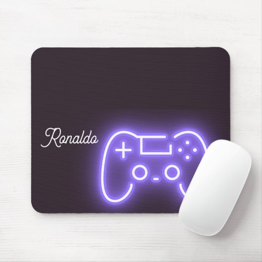 NEON PS4 handvat aangepaste naam Muismat (Met muis)