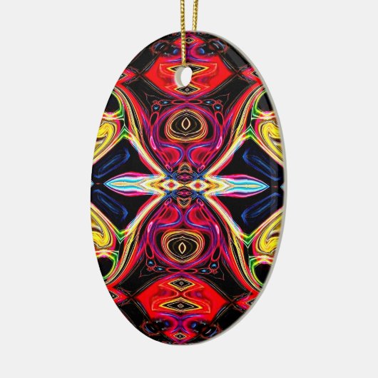 Neon Psychedelic Abstract Ornament 1 (Links)