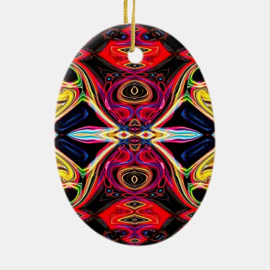 Neon Psychedelic Abstract Ornament 1 (Achterkant)