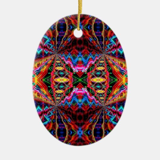 Neon Psychedelic Abstract Ornament 2 (Voorkant)