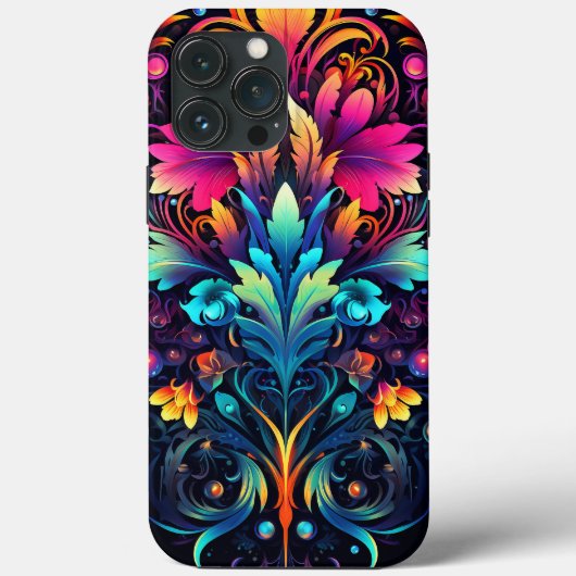 Neon Psychedelic Decopunk Design No. 900 Case-Mate iPhone Case (Achterkant)