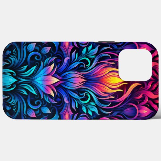 Neon Psychedelic Decopunk Design No. 908 Case-Mate iPhone Case (Achterkant (horizontaal))