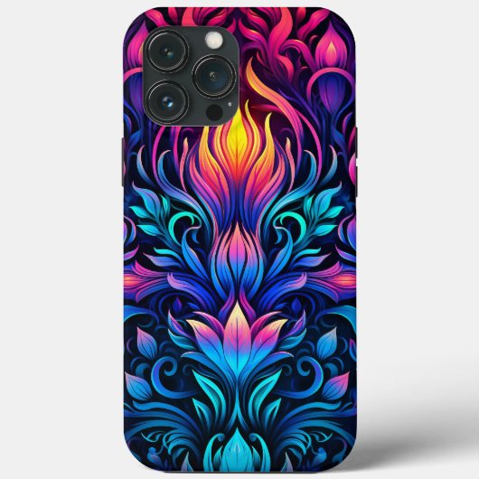 Neon Psychedelic Decopunk Design No. 908 Case-Mate iPhone Case (Achterkant)