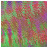 Neon Psychedelic Geometric print fabric Stof (Close Up)