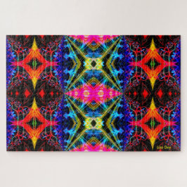Neon Psychedelic Jigsaw Puzzle 1 Legpuzzel