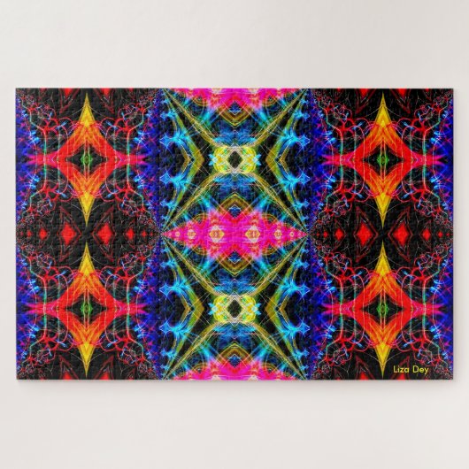 Neon Psychedelic Jigsaw Puzzle 1 Legpuzzel (Horizontaal)