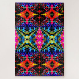 Neon Psychedelic Jigsaw Puzzle 1 Legpuzzel