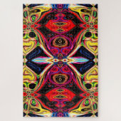 Neon Psychedelic Jigsaw Puzzle 2 Legpuzzel (Verticaal)
