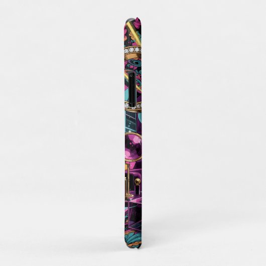 Neon Psychedelic Luxury Lounge Art Case-Mate iPhone Case (Achterkant/rechts)