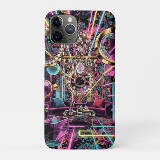 Neon Psychedelic Luxury Lounge Art Case-Mate iPhone Case (Achterkant)