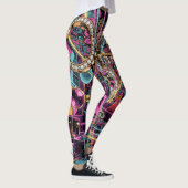 Neon Psychedelic Luxury Lounge Art Leggings (Rechts)